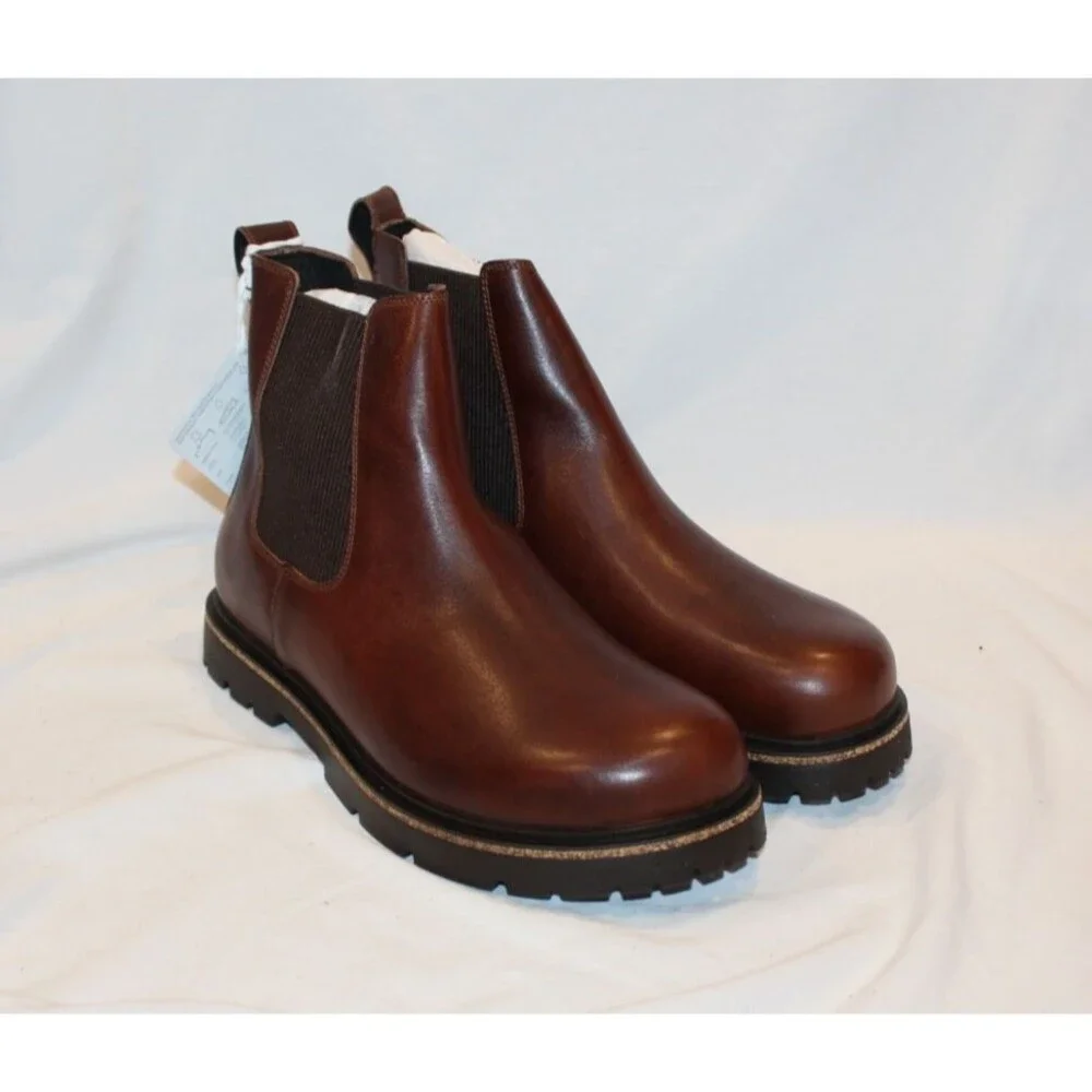 Birkenstock‎ Men's Highwood Slip On Chelsea Ankle Boots Chocolate EU 45 NEW